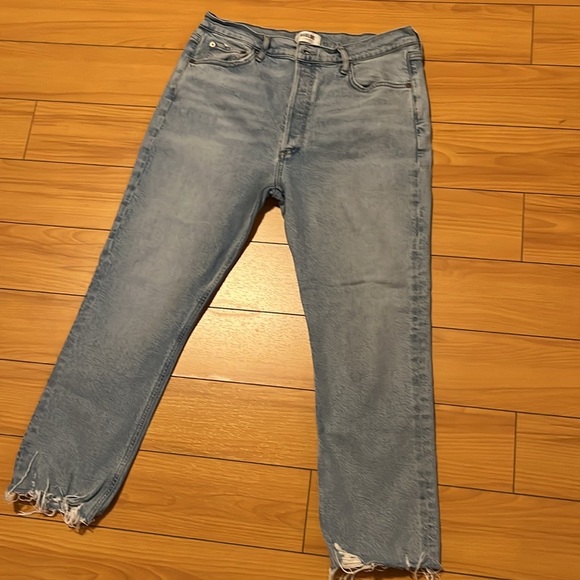 Agolde Riley crop jeans size 32 - Picture 5 of 9